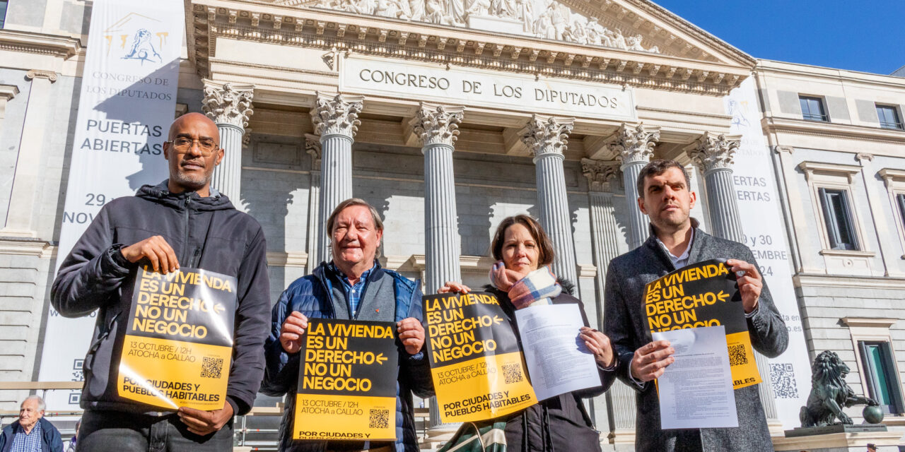 Organizaciones de la manifestación del 13 de octubre piden a los grupos parlamentarios la prórroga y ampliación del escudo social