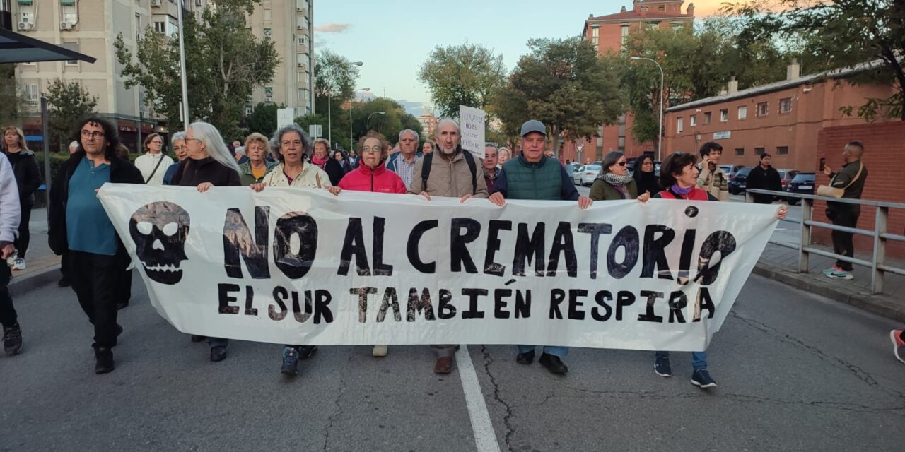 Usera y Villaverde vuelven a marchar contra el crematorio de la M40