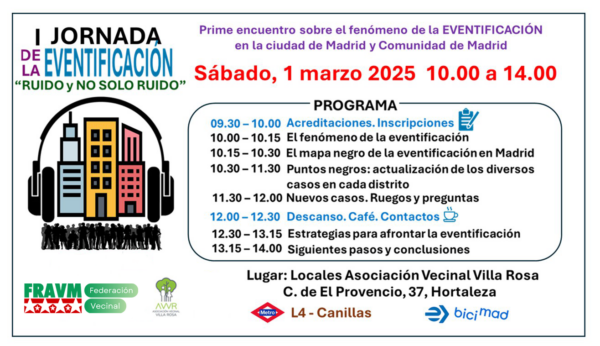 Cartel de la I Jornada sobre eventificación
