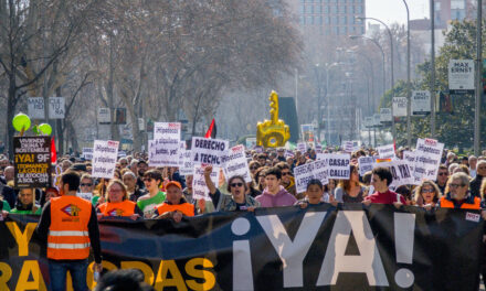 Nueva manifestación multitudinaria en Madrid por el derecho a una vivienda digna y sostenible