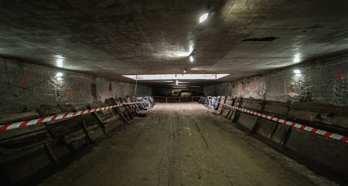 Asociaciones de Arganzuela denuncian la hipocresía de la Comunidad de Madrid con los restos del Real Canal del Manzanares aparecidos en las obras de la línea 11 en Madrid Río