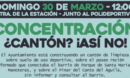 El vecindario vuelve a protestar contra la “opacidad” del nuevo cantón de Hortaleza
