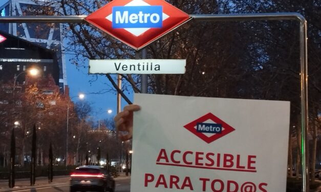 Segunda concentración en tres semanas para exigir la instalación de un ascensor en la estación de Metro de Ventilla