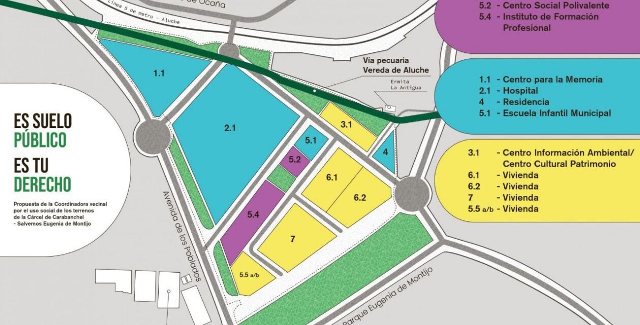 Piden de nuevo una reunión con Almeida para presentar las propuestas vecinales sobre los terrenos de la antigua cárcel de Carabanchel