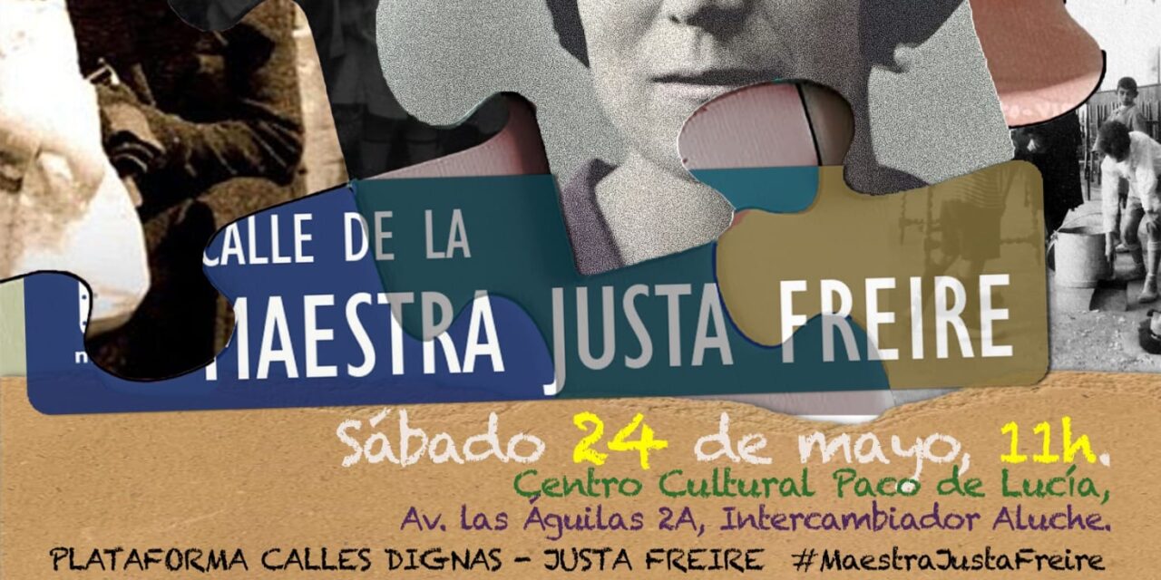 La Cultura en favor de la calle maestra Justa Freire