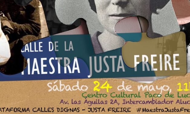La Cultura en favor de la calle maestra Justa Freire