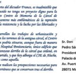 500 tarjetas para reclamar un centro de memoria de la cárcel de Carabanchel llegan a Moncloa 