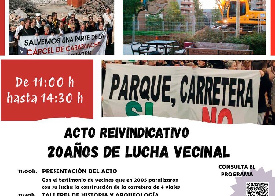 Una jornada para celebrar los 20 años de lucha en defensa del parque Eugenia de Montijo y su entorno