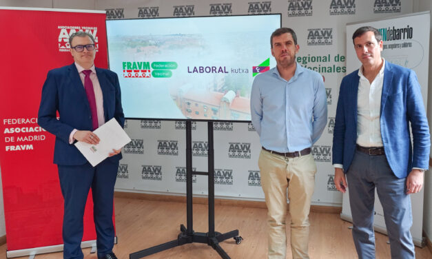 La FRAVM afianza su compromiso con el cooperativismo con la apertura de su cuenta principal en Laboral Kutxa