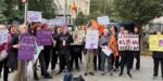 Protesta por el desmantelamiento de los Espacios de Igualdad del Ayuntamiento de Madrid