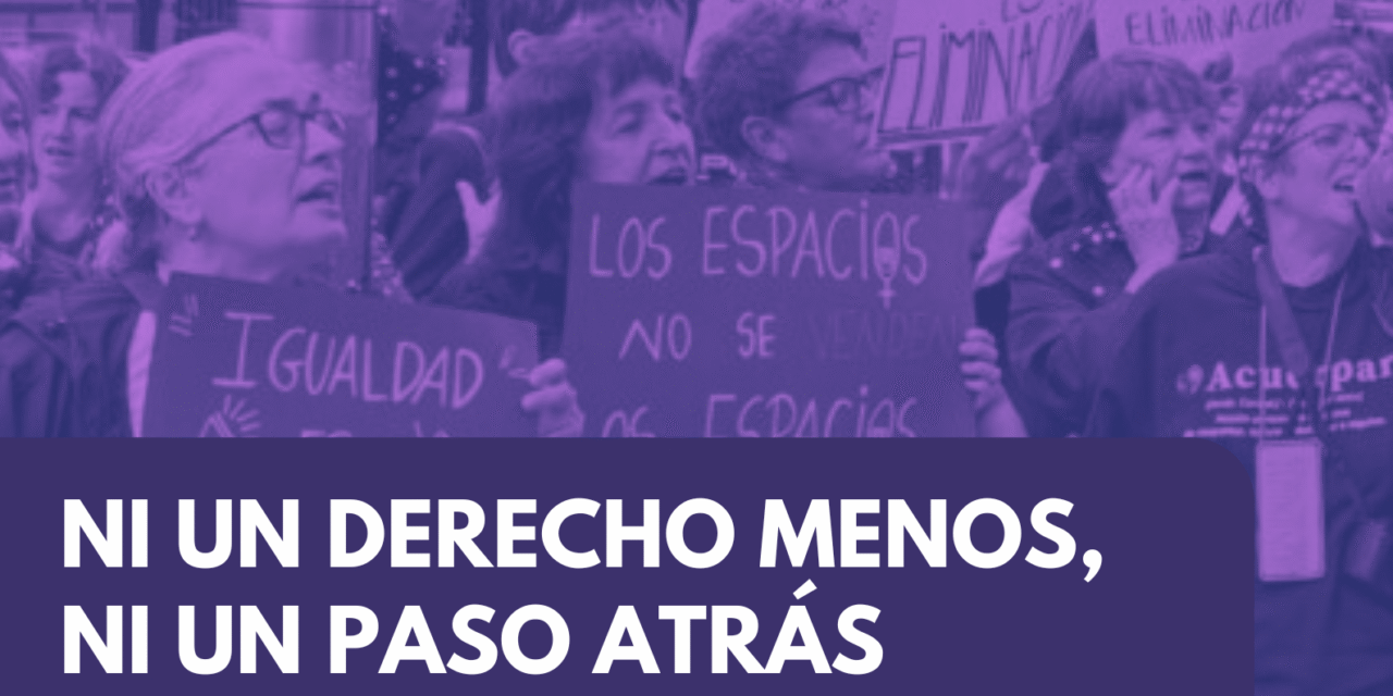 La FRAVM anima a tomar la calle este 25N para impedir el retroceso en derechos y libertades de las mujeres