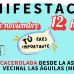 Nueva manifestación para pedir la llegada del metro al barrio de Las Águilas (Madrid)