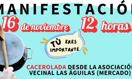 Nueva manifestación para pedir la llegada del metro al barrio de Las Águilas (Madrid)
