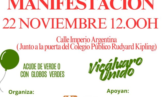 Nueva manifestación vecinal en El Cañaveral, esta vez para reclamar equipamientos educativos
