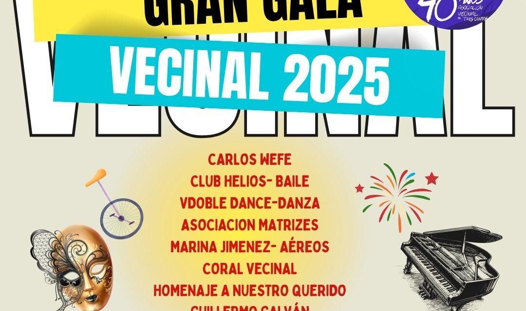 La Asociación Vecinal de Tres Cantos celebra su 42º cumpleaños con una Gran Gala Vecinal