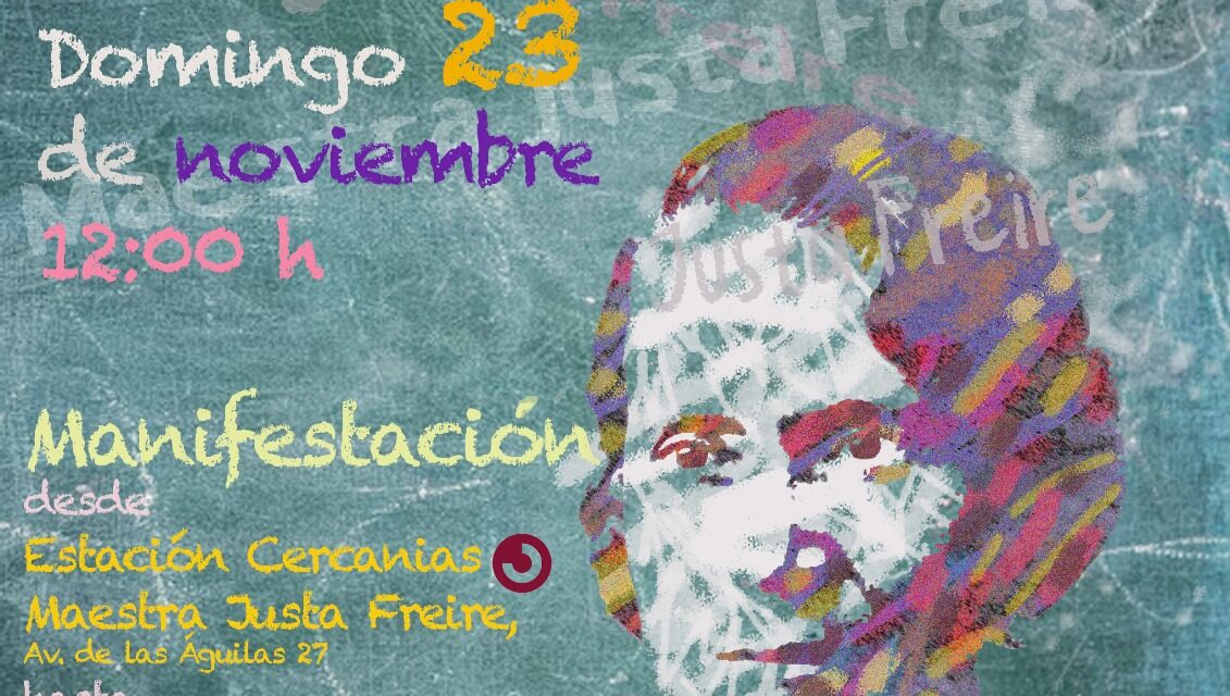Nueva manifestación en Madrid en favor de la calle Maestra Justa Freire