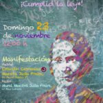 Nueva manifestación en Madrid en favor de la calle Maestra Justa Freire