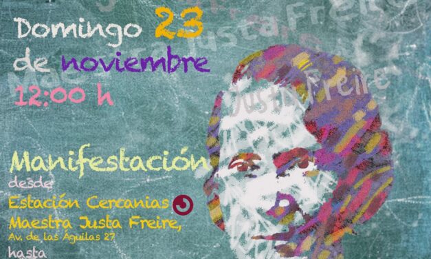Nueva manifestación en Madrid en favor de la calle Maestra Justa Freire