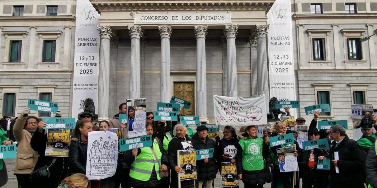 Las entidades sociales exigen al Congreso que renueve y amplíe la moratoria antidesahucios que mantiene paralizados casi 60.000 lanzamientos de familias vulnerables 