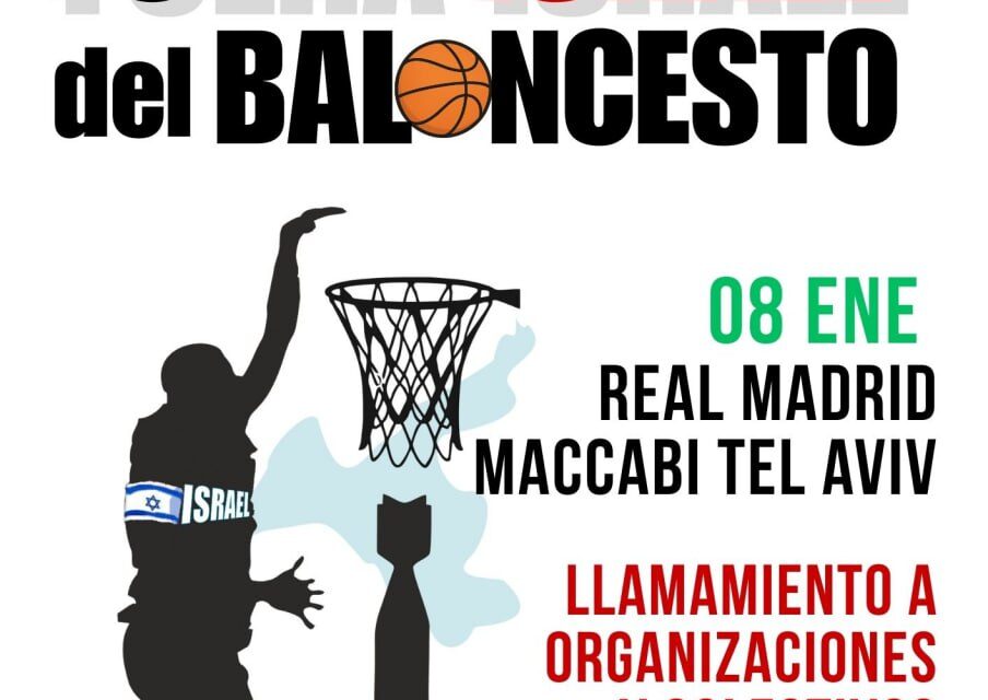 Más de 250 organizaciones reclaman la suspensión del partido entre el Real Madrid y el Maccabi Tel Aviv