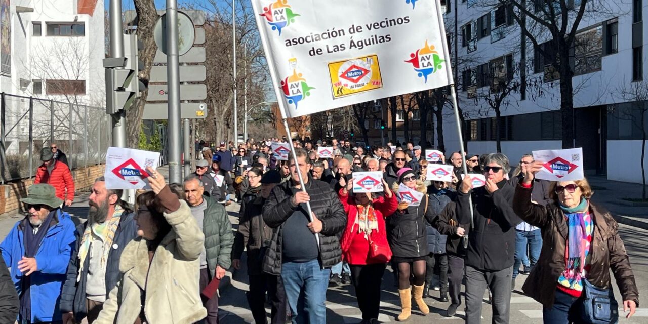 La FRAVM pide a la Comunidad de Madrid que no deje fuera de la ampliación sur de la línea 11 de Metro a 25.000 personas de Las Águilas y Cuatro Vientos