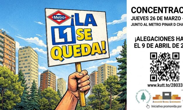 Asociaciones vecinales del norte de Madrid se movilizan contra la pérdida del acceso directo al centro de la ciudad por la Línea 1 de Metro