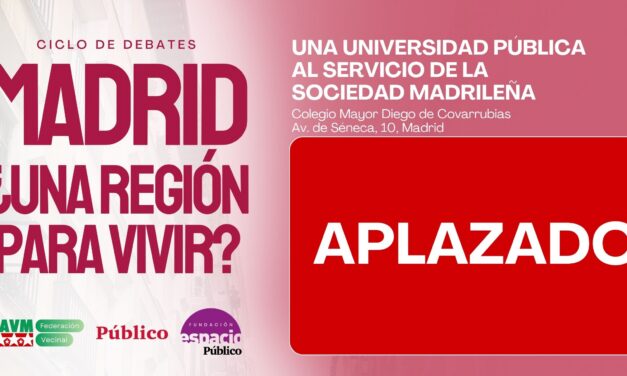 La FRAVM y Diario Público abordan el estado de la universidad pública madrileña en el tercer debate del ciclo ‘Madrid, ¿una región para vivir?’