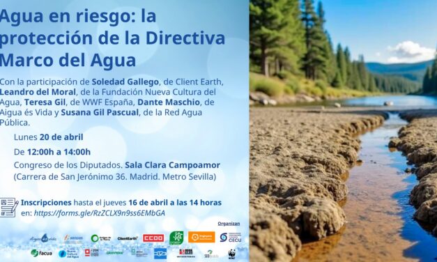 Agua en riesgo: la reforma de la Directiva Marco del Agua