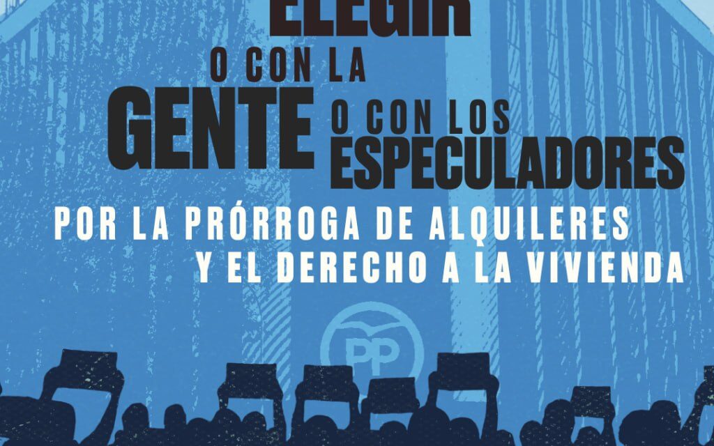 La prórroga de alquileres no puede morir en el Congreso de los Diputados