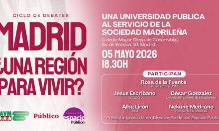 La FRAVM y Diario Público abordan el estado de la universidad pública madrileña en el tercer debate del ciclo ‘Madrid, ¿una región para vivir?’