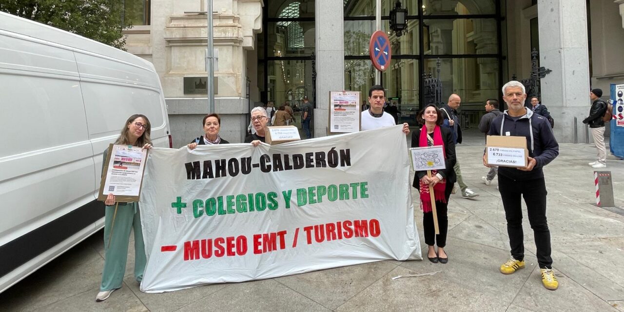 Más de 9.000 vecinos y vecinas rechazan el museo de la EMT en una parcela dotacional de la operación Mahou-Calderón