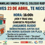 El Cañaveral se une a la acción «abraza tu centro» para exigir más plazas escolares públicas