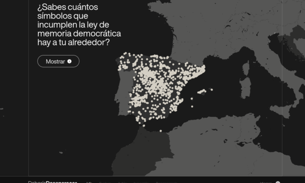 Presentación de la aplicación web de símbolos franquistas ‘Debería Desaparecer’