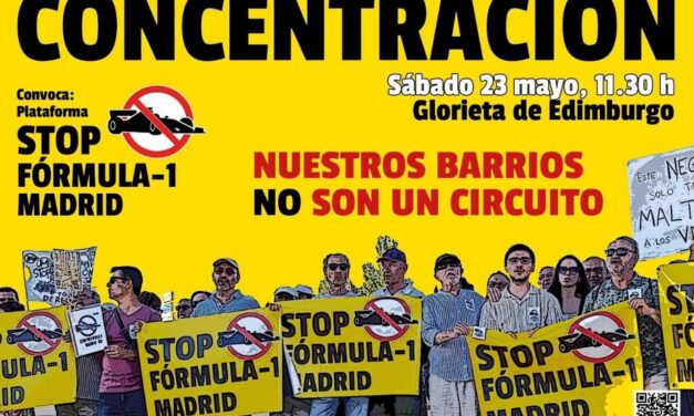 Concentración para denunciar que “nuestros barrios no son un circuito”