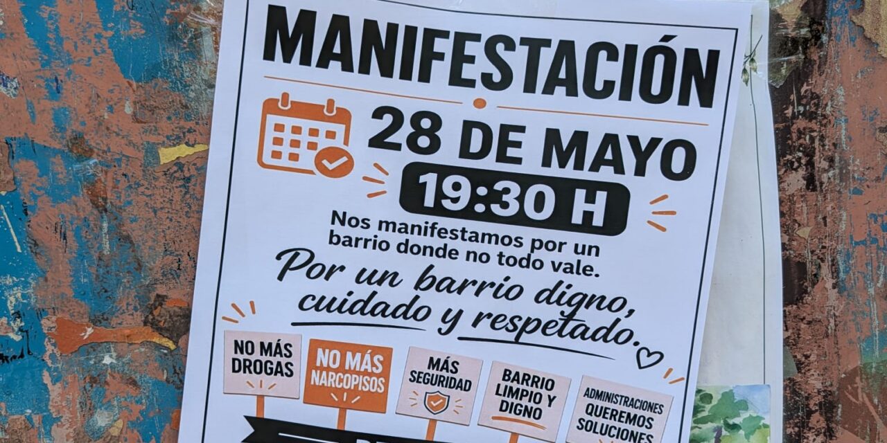 San Blas sale a la calle para exigir soluciones ante los problemas de inseguridad, drogas y abandono del espacio público