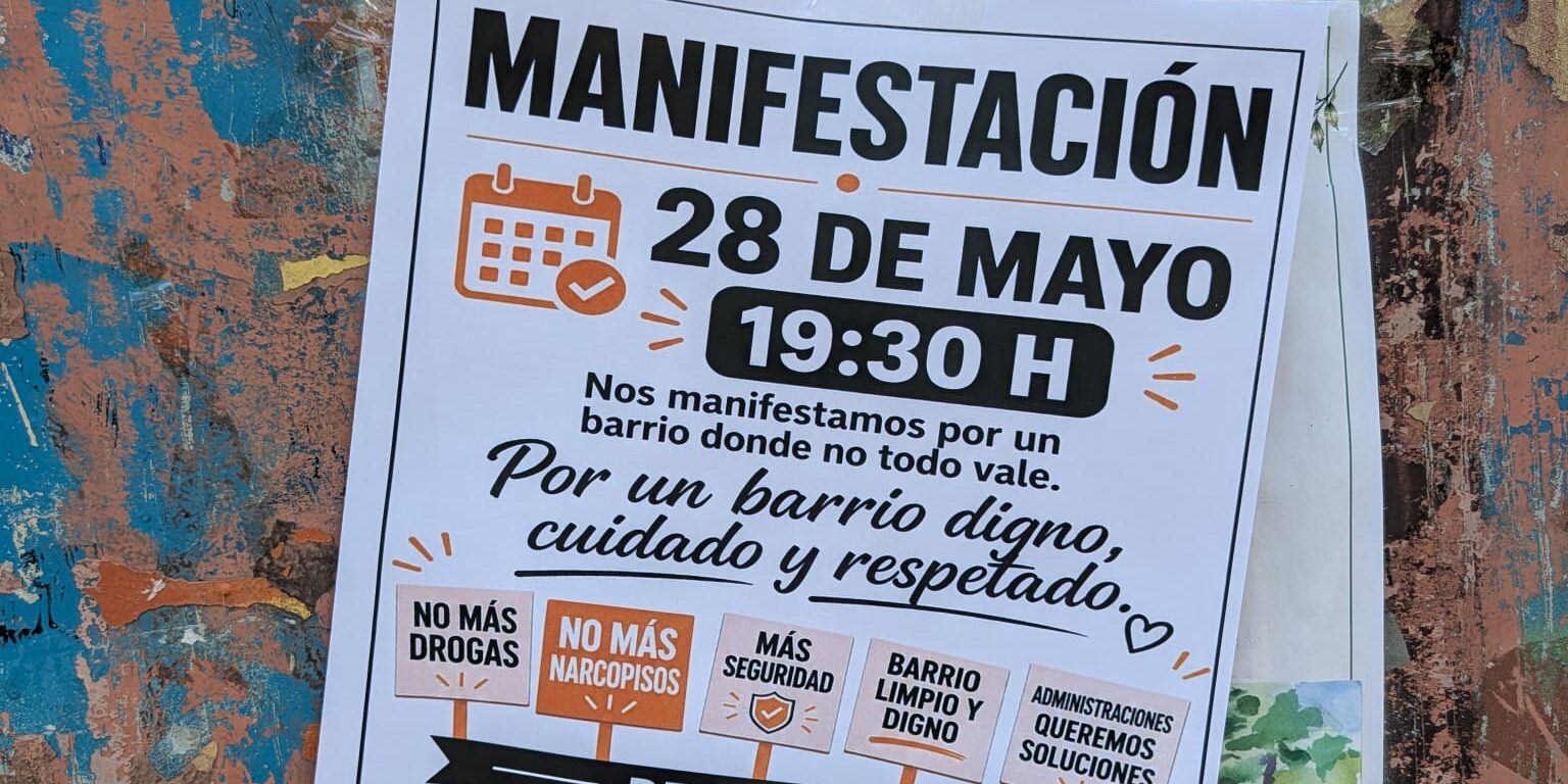 San Blas sale a la calle para exigir soluciones ante los problemas de inseguridad, drogas y abandono del espacio público