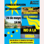 Concentración de urgencia ante la Subdirección de Minas de la Comunidad de Madrid en defensa de las Lagunas de Ambroz