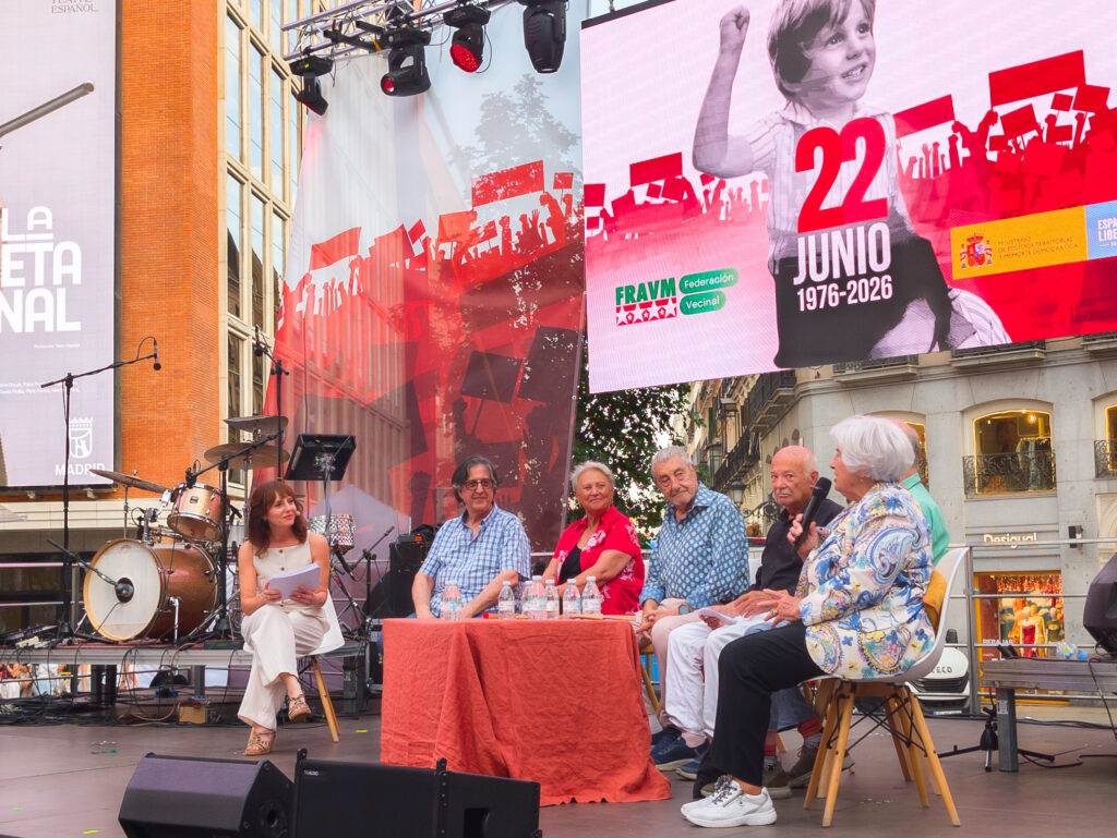 Acto de conmemoración del 50 aniversario de la manifestación de la calle Preciados del 22 de junio de 1976