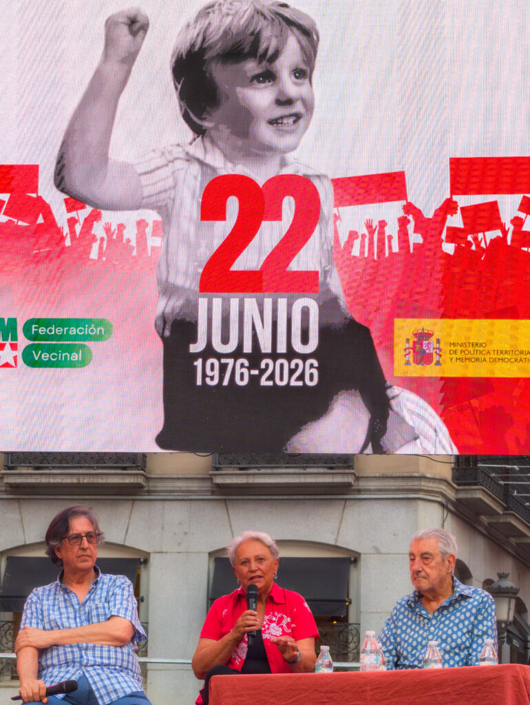 Acto de conmemoración del 50 aniversario de la manifestación de la calle Preciados del 22 de junio de 1976