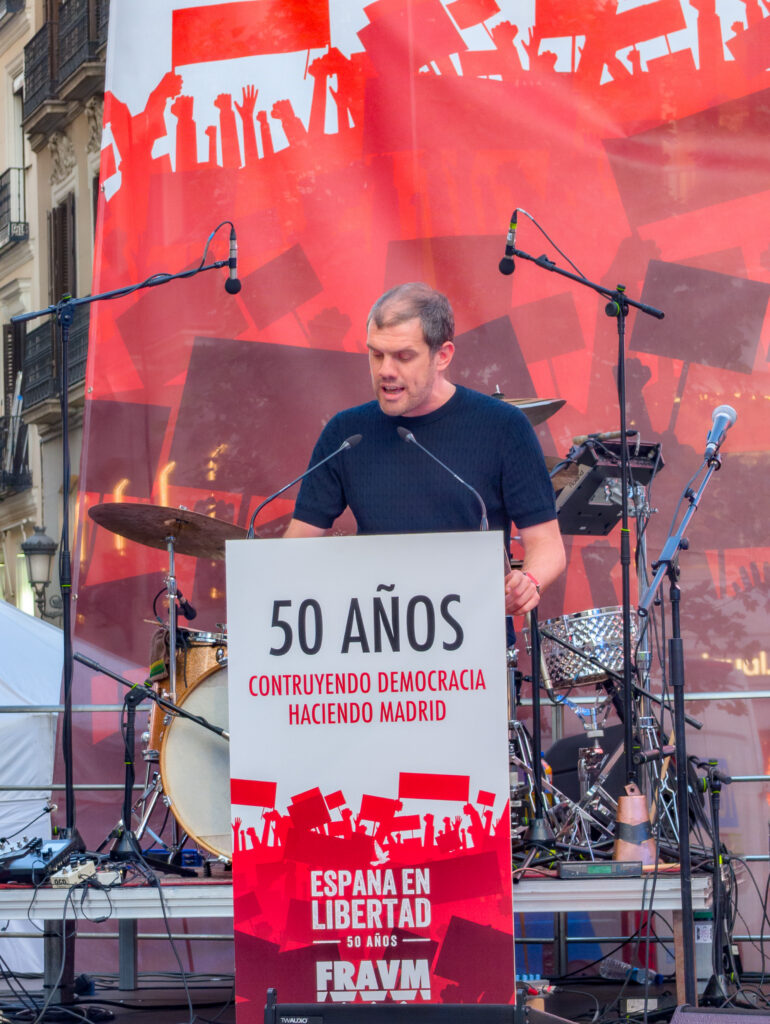 Acto de conmemoración del 50 aniversario de la manifestación de la calle Preciados del 22 de junio de 1976