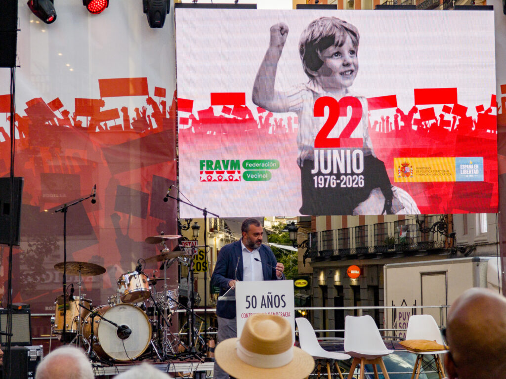 Acto de conmemoración del 50 aniversario de la manifestación de la calle Preciados del 22 de junio de 1976