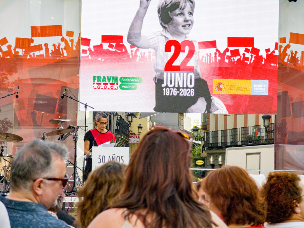 Acto de conmemoración del 50 aniversario de la manifestación de la calle Preciados del 22 de junio de 1976