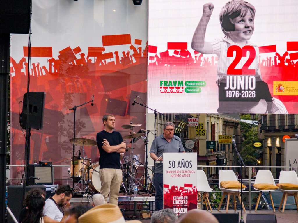 Acto de conmemoración del 50 aniversario de la manifestación de la calle Preciados del 22 de junio de 1976
