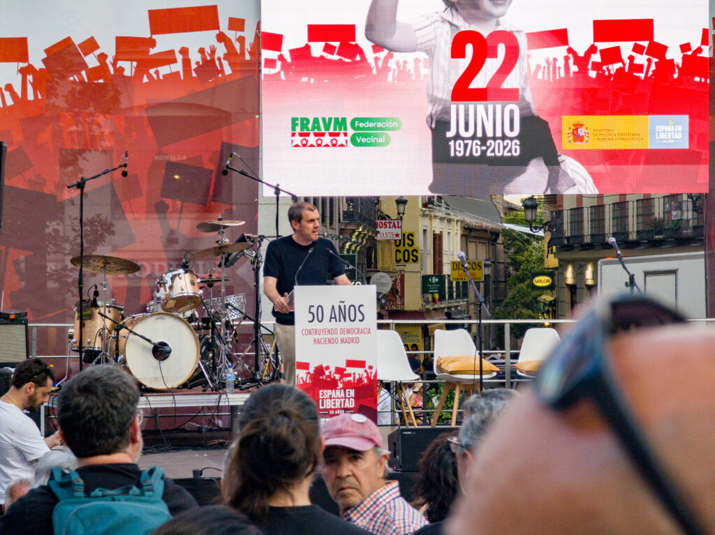 Acto de conmemoración del 50 aniversario de la manifestación de la calle Preciados del 22 de junio de 1976