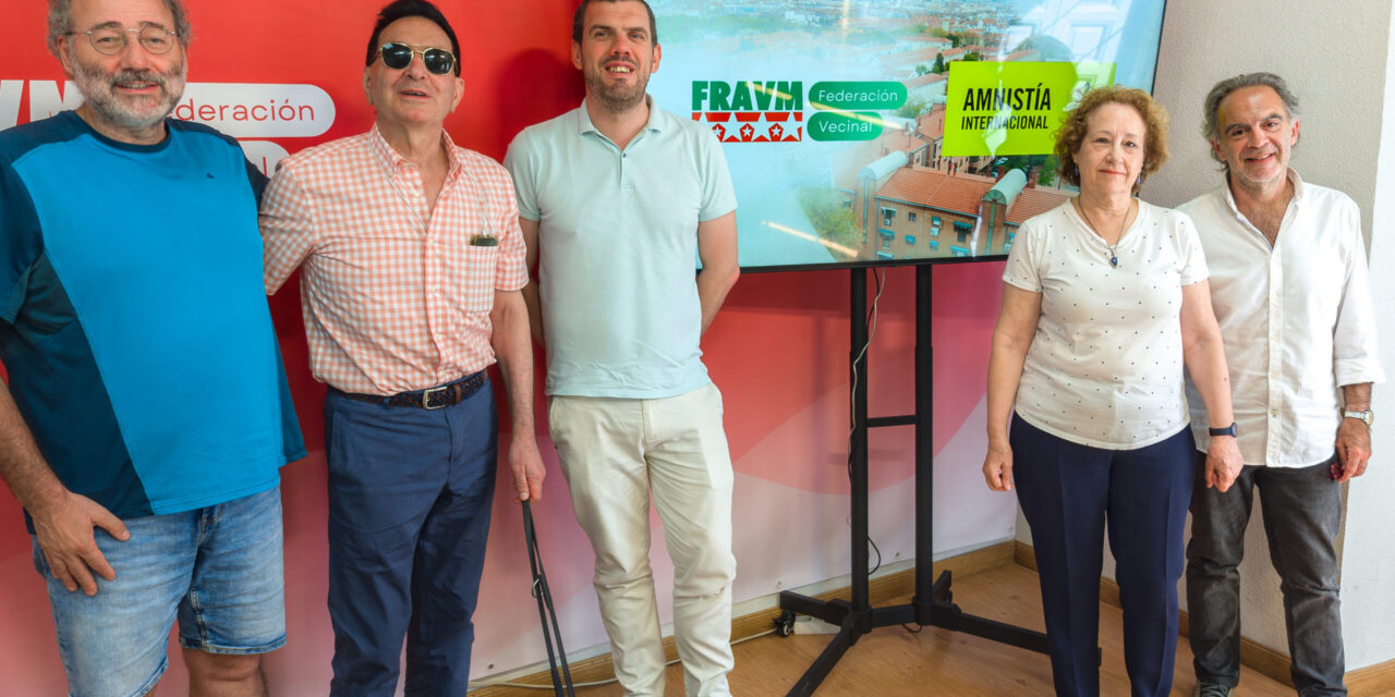 La FRAVM y Amnistía Internacional Madrid firman un convenio para impulsar los derechos humanos y la participación ciudadana
