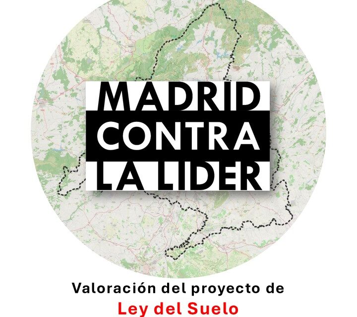 La sociedad civil se une en “Madrid contra la LIDER”