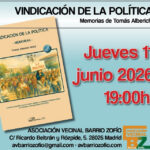Tomás Alberich presenta en Usera y Collado Villalba su estimulante libro “Vindicación de la política”