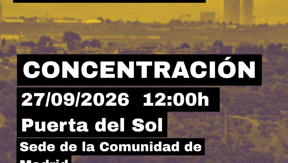 Nos movemos contra la LIDER, la nueva Ley del Suelo de la Comunidad de Madrid