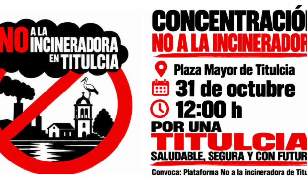 Concentración contra la macroincineradora de residuos de Titulcia
